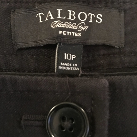 Talbots Black Capri Pants - Size 10 Petite - Picture 3 of 4